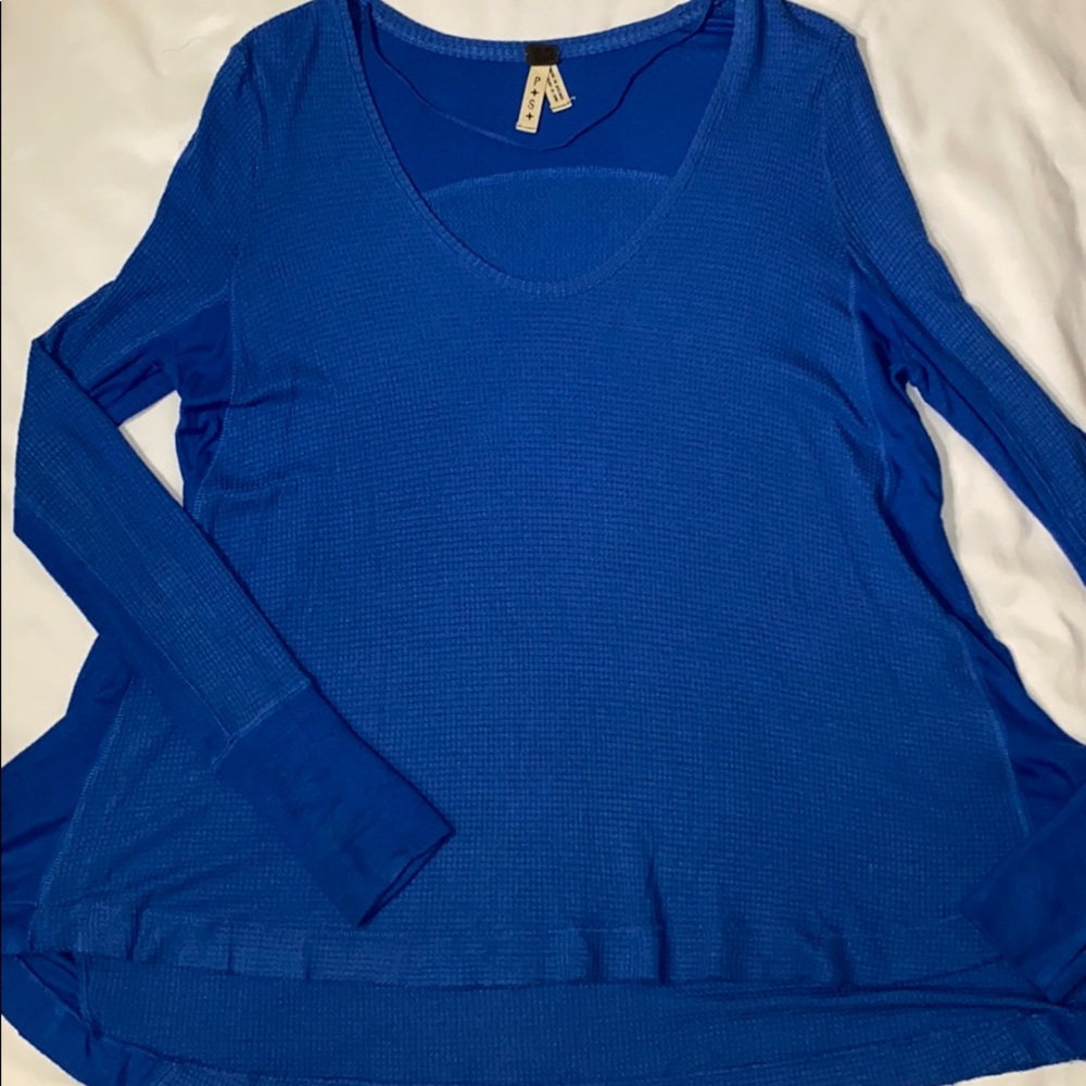 Free People We The Free Long-Sleeve Blue Tunic